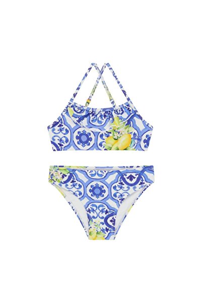 Guess Costum de baie fete J6GZ34MC052 Albastru