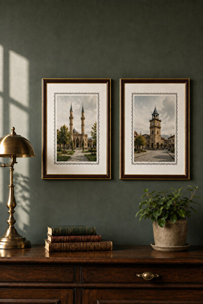 Countra 2’li A4 Koyu Kahve Gold Duvar Çerçevesi – Fotoğraf, Poster, Diploma, ...