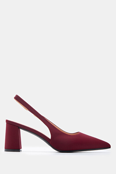 Luigi Μυτερές Γόβες Slingback με Λάστιχο - Βουργουνδίας - 37