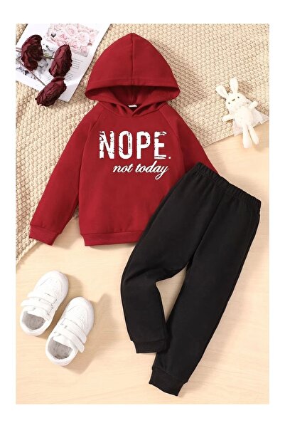DAXİS Sportwear Company طقم بدلة رياضية بغطاء للرأس مطبوع للأطفال