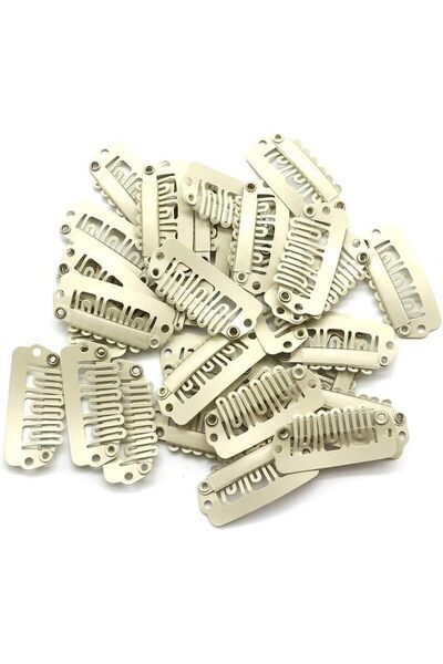 Estelle e U Shaped Snap Comb Hair Clips for Wig Extension, 6-Teeth Metal Clip...