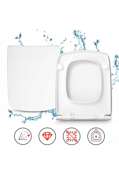 Hamberger Capac WC, Compatibil Cu Kolo Nova Pro Square, 45 x 37 cm, Alb, Din ...