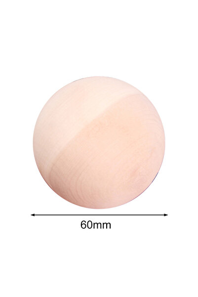 Choice 60mm Craft Wood Balls Natural Wooden Craft Balls Art And DIY Customiza...