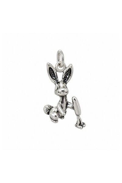 Generic Brand Pandantiv, 1.4 g, Silver, 20x10 mm, Model Iepuras cu Morcov, Oț...