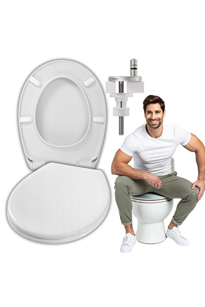 Hamberger Capac WC, Compatibil Cu Cersanit Kolo, 45 x 36.2 cm, Alb, Din Plast...