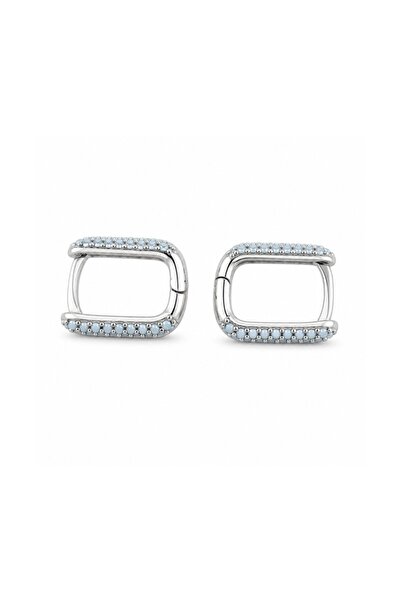 Generic Brand Cercei din argint pentru femei, din argint 925, model U cu cris...