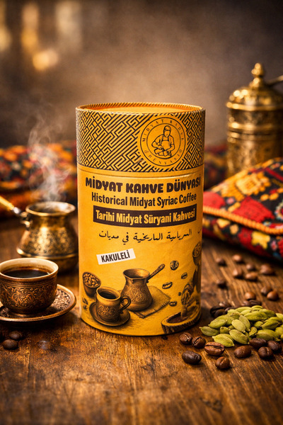 TARİHİ SÜRYANİ-KAHVESİ KAKULELİ (MÜTHİŞ LEZZET) 400 GRAM SİLİNDİR