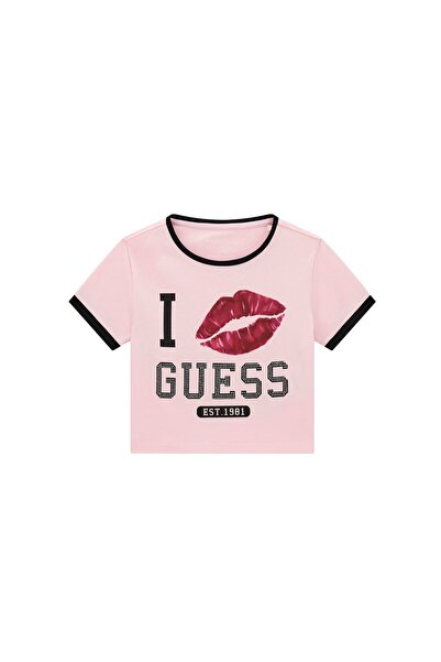 Guess Tricou de fată J6YI11K3716 Roz