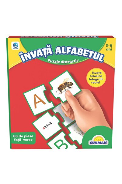 Smile Games Puzzle Smile Games, Sa invatam alfabetul, 60 piese