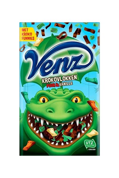 Venz Mix Fulgi ciocolata neagra, fulgi vanilie si figurine Kroko Olanda 200g