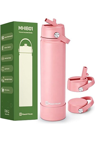 Maestri House Maister House Vacuum Insulated Water Bottle, Black Color |   18...