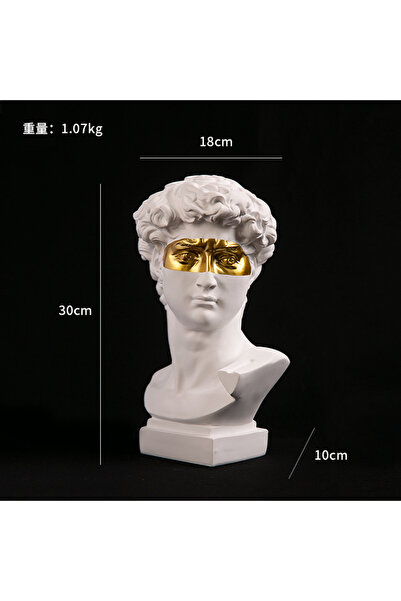Choice gold European Home Decoration David Head ResinStatues Statues Home Dec...