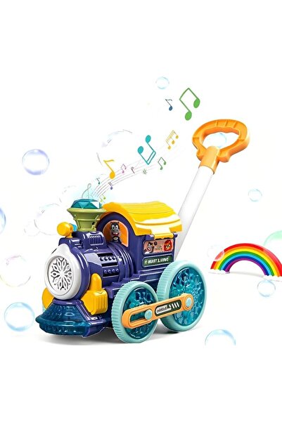 GENERAL Summer Outdoor Bubble Machine Toy, Backyard Push Toys, Musical Bubble...