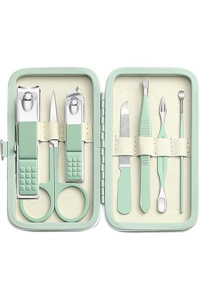 ASKIND Manicure Set for Men and Women, 8 in 1 Stainless Steel Nail Clipper Ki...