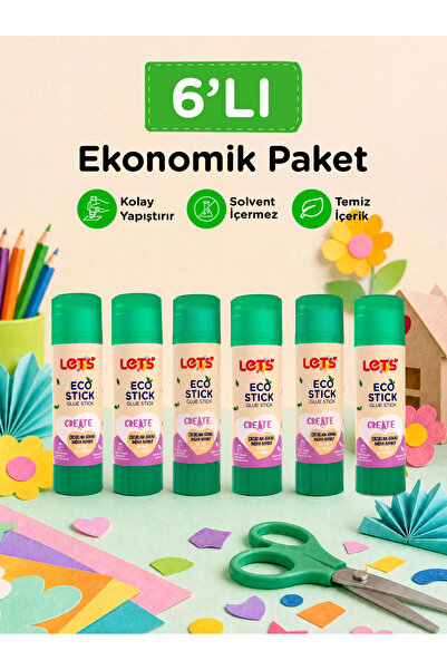 Lets Let's Eco Stick Yapıştırıcı 6'lı – Güvenli İçerik