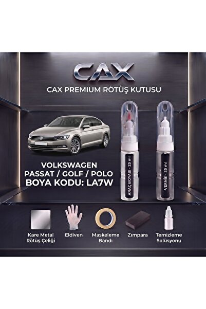 caxcolors VOLKSWAGEN ĞASSAT / GOLF / POLO / LA7W Rötüş Boyası ve Premium Rötü...
