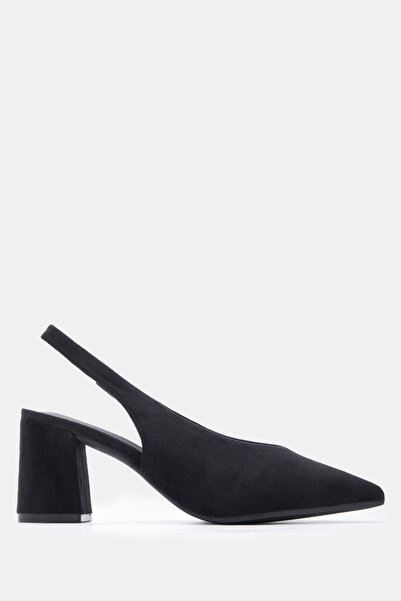 Luigi Μυτερές γόβες slingback με λάστιχο - Μαύρες - 39