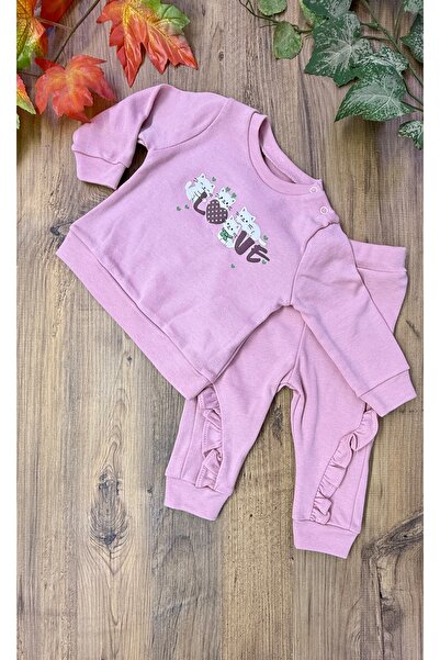 CemBebe Baby girl spring cotton jersey set top and bottom soft cotton seasonal