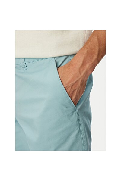 BUGATTI Pantaloni scurți din material textil pentru bărbați 4379 16441E Turcoaz