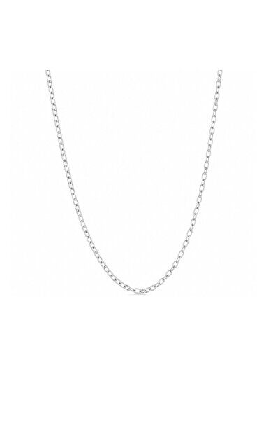 Generic Brand Lantisor Zale Metal metalizat 925 cm Patrate prețios cenușiu 55...