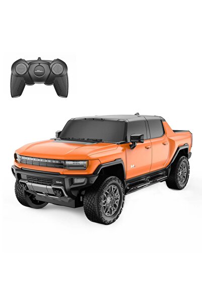 Rastar Masinuta cu telecomanda, Rastar, Hummer EV, 1:26, Portocaliu