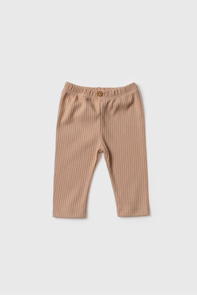 Moi Noi 3-Pack Organic Cotton Baby Tights Beige Salmon Mink