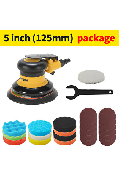 Choice 5 inch sander sets HIFESON Pneumatic Orbital Sander Air Grinder，125mm/...