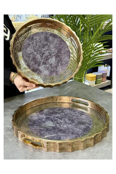 Doğudeko Luxury 2-Pack Polyurethane Tray Morroc