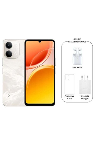 vivo Y11 AI 5G Platinum 4GB RAM 128GB with TWS PRO 2 (Charger and Case inside...