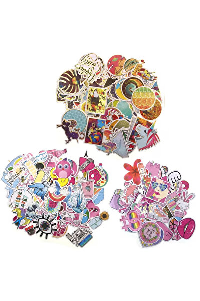 OEM Set JZK de 250 de autocolante retro distractive, impermeabile, multicolore