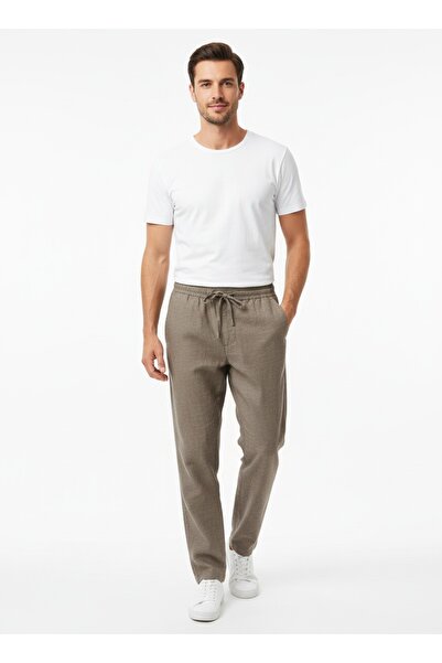 Only & Sons ONSLINUS CROP 0007 COT LIN PNT NOOS Pantaloni de sport gri pentru...