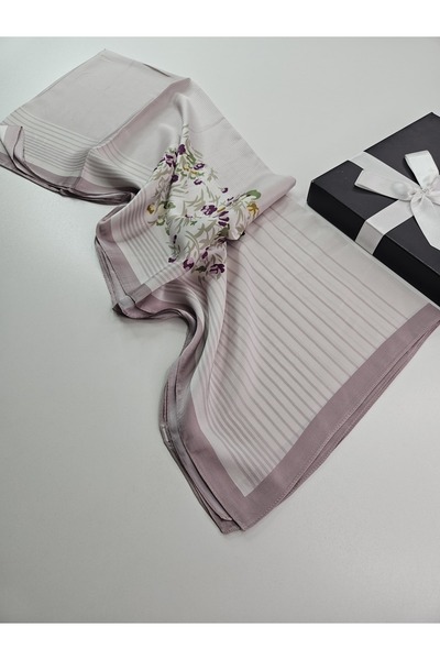 tomrisboutique Luxury Voile Silk Shawl Hijab Foulard Scarf Shawl Floral Patte...