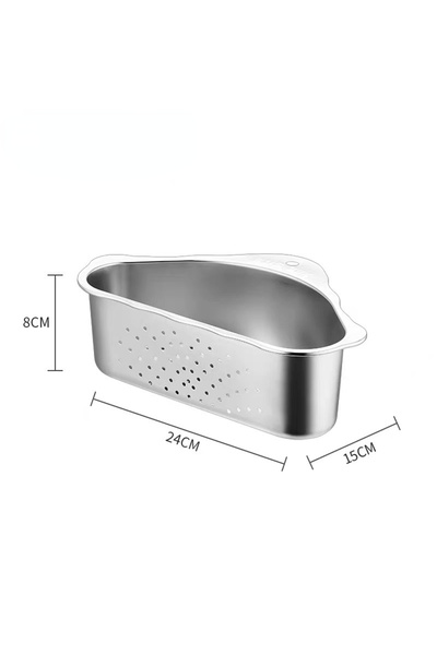 Choice silvery Multifunctional Corner Drain Shelf Sink Rack Kitchen Storage H...