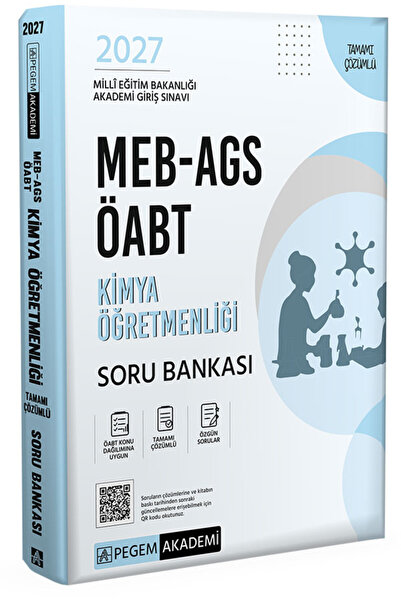 Pegem Akademi Yayıncılık 2027 MEB-AGS ÖABT Kimya Öğretmenliği Soru Bankası