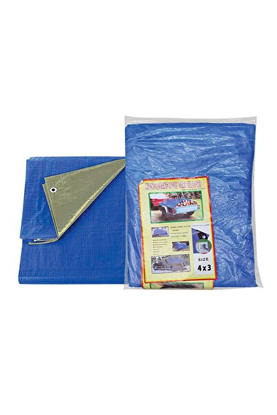 OEM Μουσαμάς Αδιάβροχος με Κρίκους 4x3m 90g/m², 4x3m Homie 101334