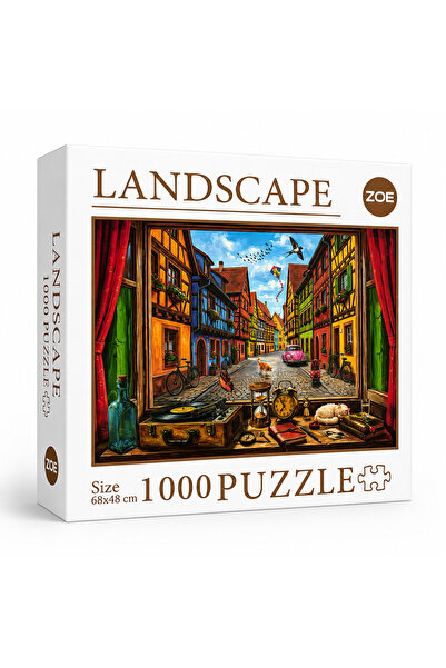 Zoe “Renkli Avrupa Sokağı – 1000 Parça Puzzle” 🧩