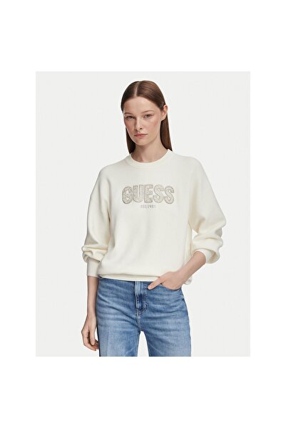 Guess Pulover de damă W6YR30Z0978 Crem