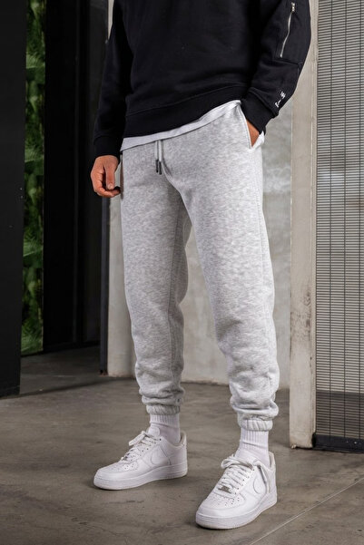 EydaMoon Baggy Cut Sweatpants with Elastic Cuffs for Winter