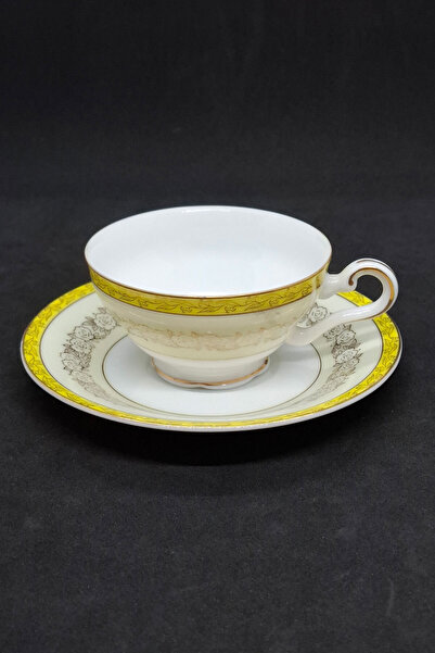 Takao Hanson Series Japanese Porcelain Coffee Cup Yellow 2 Pieces 80 ml