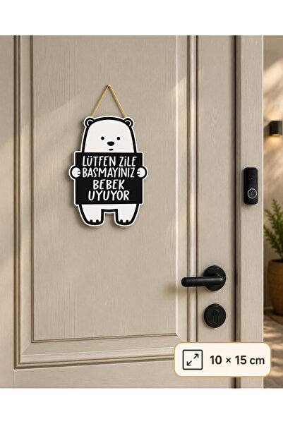 Generic Brand Baby Sleeping - Door Warning Sign