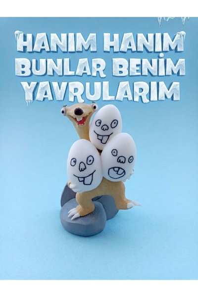 MythicPrint Studio Ice Age Sid Figür / Buz Devri Sid / 12 cm