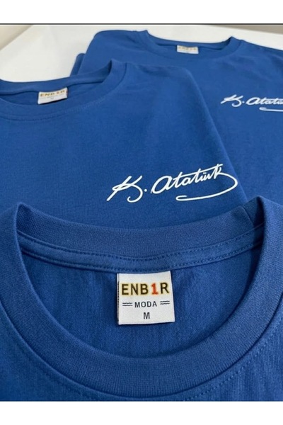 ENB1R MODA Ataturk Signed Unisex T-Shirt - 29 October Republic Day & 30 Augus...