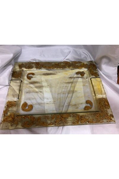 OEMS HAND PAINTED ITALIAN GLASS TRAY