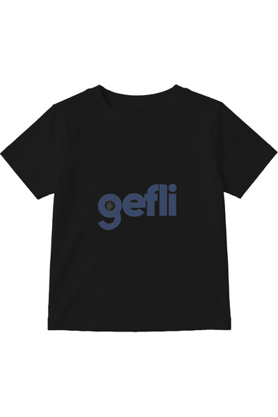 Generic Brand Gefli Kids Regular Fit Unisex 24/1 100% Cotton T-Shirt Design