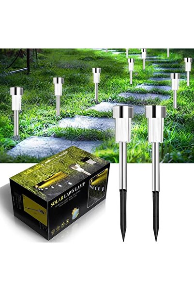 GENERAL 10 Pack Solar Lights Outdoor Waterproof, Waterproof Garden Pathway Li...