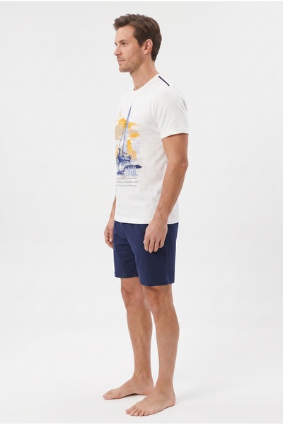 SEASOUL Erkek Bambu Şortlu Set