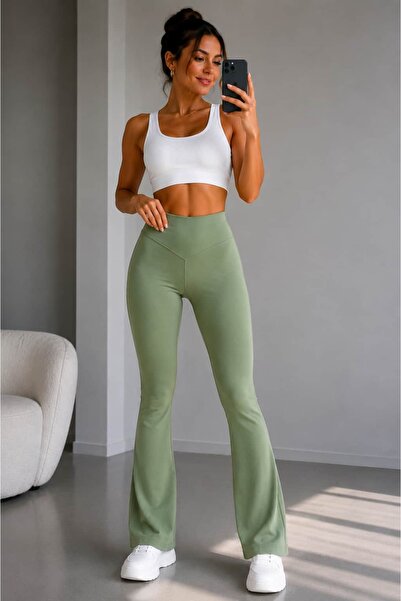 bb butik basic Ψηλόμεσο Ισπανικό Ελαστικό Κολάν TY3434