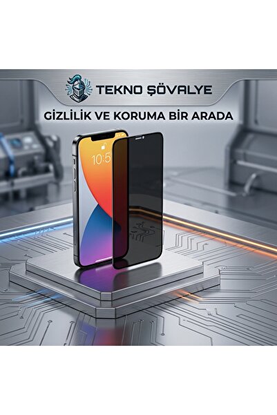 TEKNO ŞÖVALYE İPHONE 15 HAYALET EKRAN KORUYUCU KIRILMAZ CAM