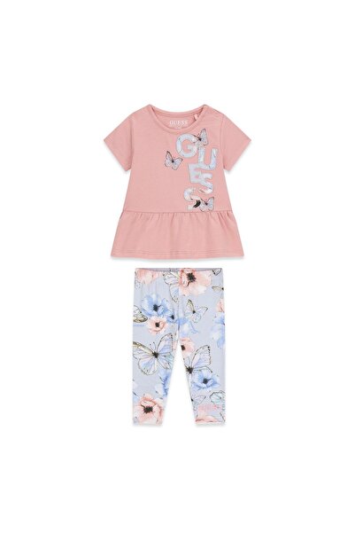 Guess Set tricou și colanți pentru fete A6RG09K6YW4 Albastru