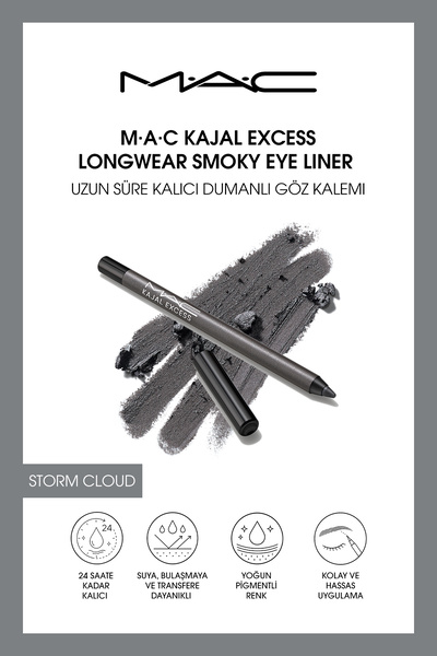 M.A.C M·A·C Kajal Excess Longwear Smoky Eye Liner Uzun Süre Kalıcı Dumanlı Ka...